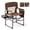 Borwn, variant on LiteHaven Camping Chairs, Directors Chair, Camping Chair with Side Table & Carry Bag，Heavy Duty Camping Chairs for Adults, Portable Folding Camping Chair, Pocket for Beach, Fishing,Trip,Picnic