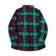 thumbnail image 3 of LowProfile Button Down Shirts for Women Plus Size Long Sleeve Casual Tops Plaid Fleece Lined Jacket Up Fuzzy Checkered Flannel Winter Fall Blouse, 3 of 7