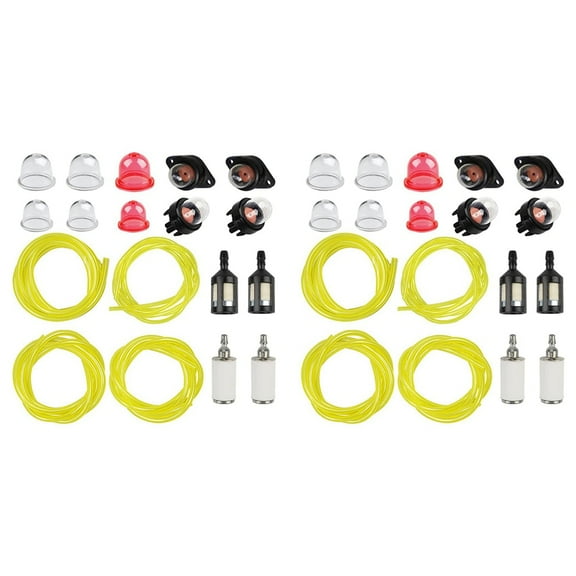 2X 4 Size 4-Feet-Long Fuel Line Gas Hose Tube for Weedeater String Trimmer Chainsaw Blower