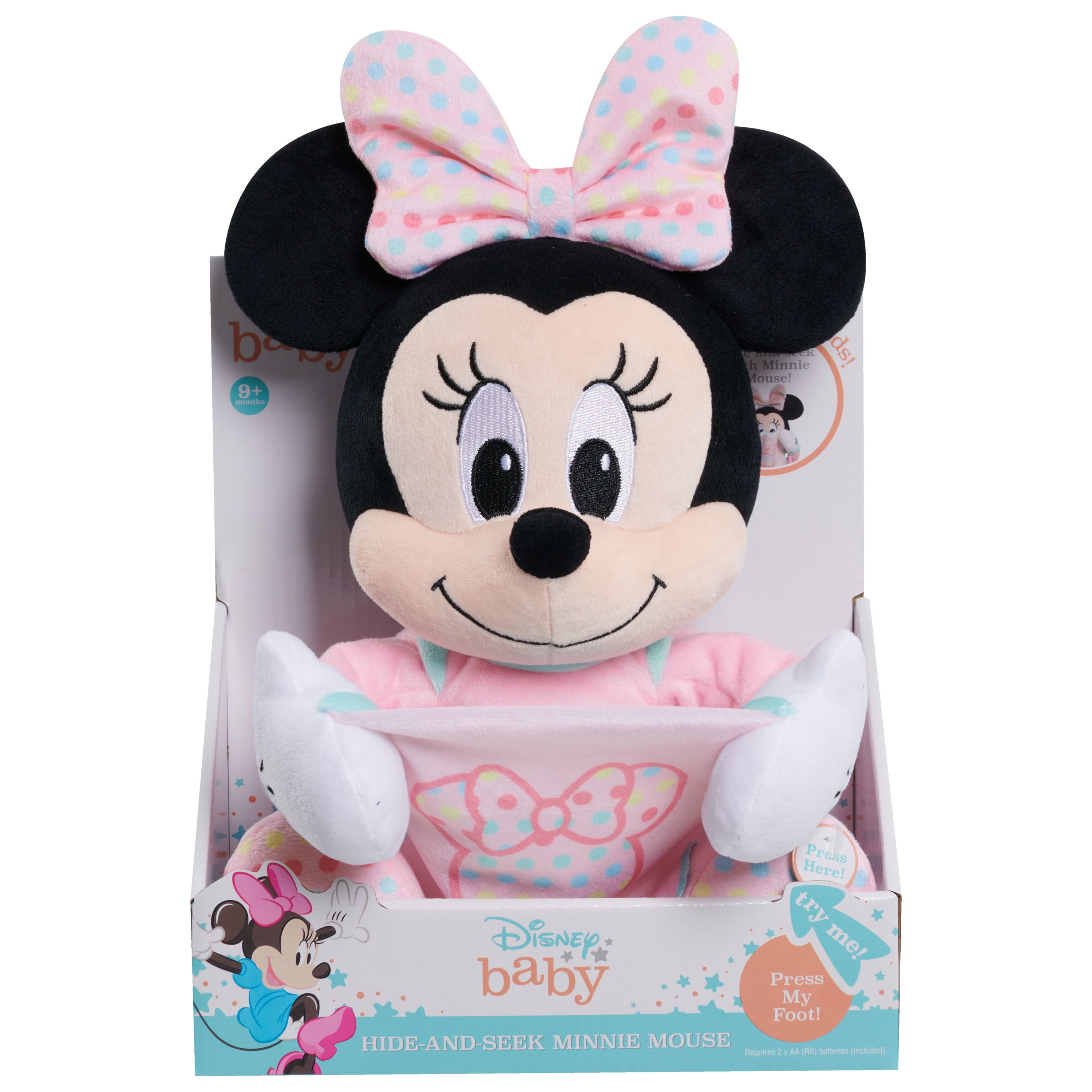 Disney Baby 11-inch Hide-and-Seek Mickey Mouse Interactive Plush, Pretend  Play, Kids Toys for Ages 09 Month by Just Play