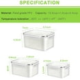 thumbnail image 6 of Koudindg Fruit Storage Containers for Fridge, 6 Pcs Produce Saver with Colander for Rinsing, Berry Containers Lettuce Keeper Refrigerator Organizers Airtight Food Storage with Lid, 6 of 9