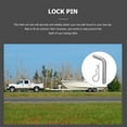 thumbnail image 2 of Hook Trailer Latch Deformation-resistant Hitch Lock 13.5X6cm Silver, 2 of 7