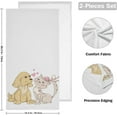 thumbnail image 2 of SKYSONIC 2 Pack Cat and Dog Valentines Bath Hand Towels, Ultra Soft and Absorbent, Wedding Decorative Fingertip Face Towel for Home, Bathroom, Kitchen, 28.3"x14.4", 2 of 5