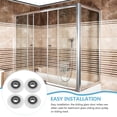 thumbnail image 2 of Rouleaux de Porte de Douche Blancs 4 Pcs 1.1x1.1in, 2 of 9