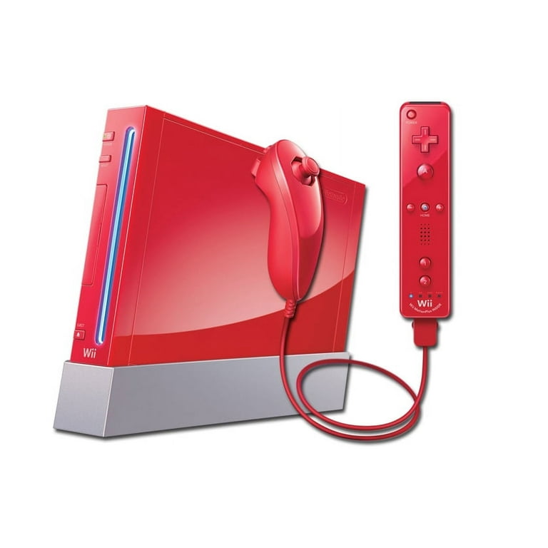 Restored Nintendo Wii Console Red (Refurbished)