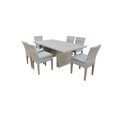 thumbnail image 1 of Table de Salle à Manger Patio Extérieur Rectangulaire Fairmont avec 6 Chaises Sans Bras, 1 of 2