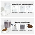 thumbnail image 6 of Marchul Gravity Pet Feeder and Water Dispenser Set with Mat, Mess-proof Dog Automatic Feeders and Dog Waterer for Small Medium Large Breeds Dog (3.8L), 6 of 8