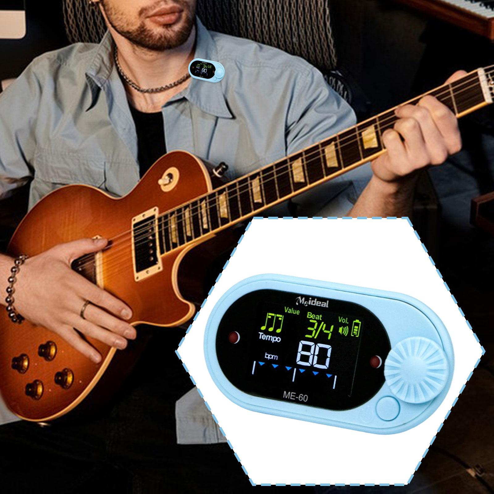 Electronic Metronome Digital Tone Generator LCD Display Compact PP Material for Piano Guitar Musicians