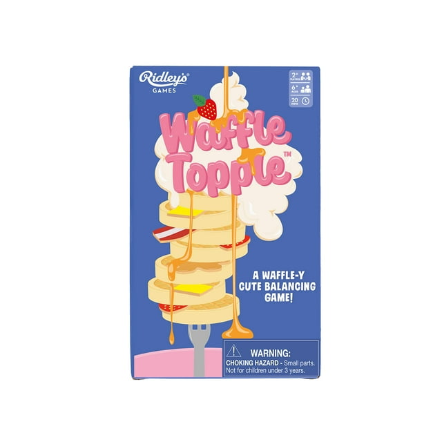 Ridley'S Games: Waffle Topple | Fun Food Balancing Game For All Ages | Game For 2+ Players With 15 Minute Playtime For Ages 6+ | Don'T Let The Stack Fall Over!