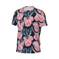 thumbnail image 5 of Rocae Rose Flowers for Men's Mesh Quick-Dry Short Sleeve Workout T-Shirt,Mens Crew Neck Tee Lightweight Soft Classic T Shirts X-Small, 5 of 9