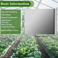 thumbnail image 3 of NOGIS 4 Pack Large High Silver Reflective Mylar Film, 83x 63 in, High Reflectivity, Keep Warm, Environmentally Safe, Perfect for Plant Growth, First Aid, Marathon, Camping, Outdoor Survival, 3 of 7