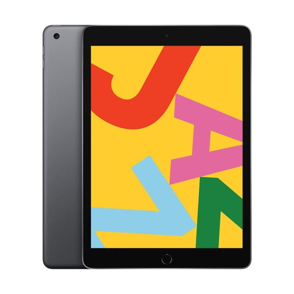 Pre-Owned Restored Apple iPad 10.2in 9th Gen Wi-Fi Only 64GB Space Gray, Bundle: Case, Screen Protector, Fast Charger, Bluetooth Airbuds