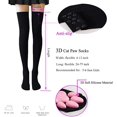 thumbnail image 2 of Calcetines hasta el muslo SUPTEC Cat Paw para niñas y mujeres, Navidad, 2 of 6