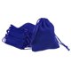 thumbnail image 1 of Bolsas de terciopelo con cordón de 2.76x3.54 pulgadas, bolsas de regalo, fundas para joyas, azul oscuro, 25 piezas, 1 of 6