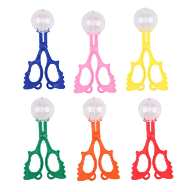 Shisuyan 6 Pcs Pinces Anti-Insectes d'Extérieur Pinces à Insectes Pinces Ciseaux Jouets (Style Bleu, Rose, Orange, Jaune, Vert)