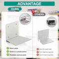thumbnail image 4 of Invisible Floating Bookshelf, Heavy-Duty Hanging Bookshelves, Steel Constructed Wall Mounted Hidden Bookshelf with Mounting Hardware, 3PCS Grey, 4 of 5