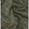 thumbnail image 1 of Soimoi Floral Print,Cotton Poplin, Sewing Fabric Sold by The Yard 42 Inch Wide,Sewing Craft Quilting/Quilt Making Fabric, Green, 1 of 6