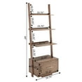 thumbnail image 3 of Convenience Concepts American Heritage Ladder Bookcase with File Drawer, Driftwood, 3 of 5