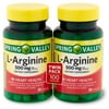 Spring Valley L-Arginine Amino Acid Supplements, 500 mg, 100 Count, 2 Pack