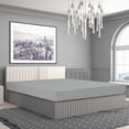 thumbnail image 2 of PiccoCasa Brushed Microfiber Fitted Sheet Queen Mattress Protector, 78"x60" Gray, 2 of 6