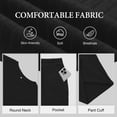 thumbnail image 5 of Asklazy Women's Pajamas Set short Sleeve and short Pants 2 Piece Pjs Sleepwear with Pockets,US Size,Black,L, 5 of 10