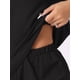 thumbnail image 5 of INSPIRAR CHIC Pijamas de Mujer con Mangas Cortas y Pantalones Cortos de Cintura Elástica Conjuntos de Ropa de Lounge Casual L Negro, 5 of 6