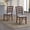 Walnut, variant on ACTU Classic Ladder Back Dining Chairs Set of 2, Solid Wood Upholstered Kitchen Chairs, Walnut