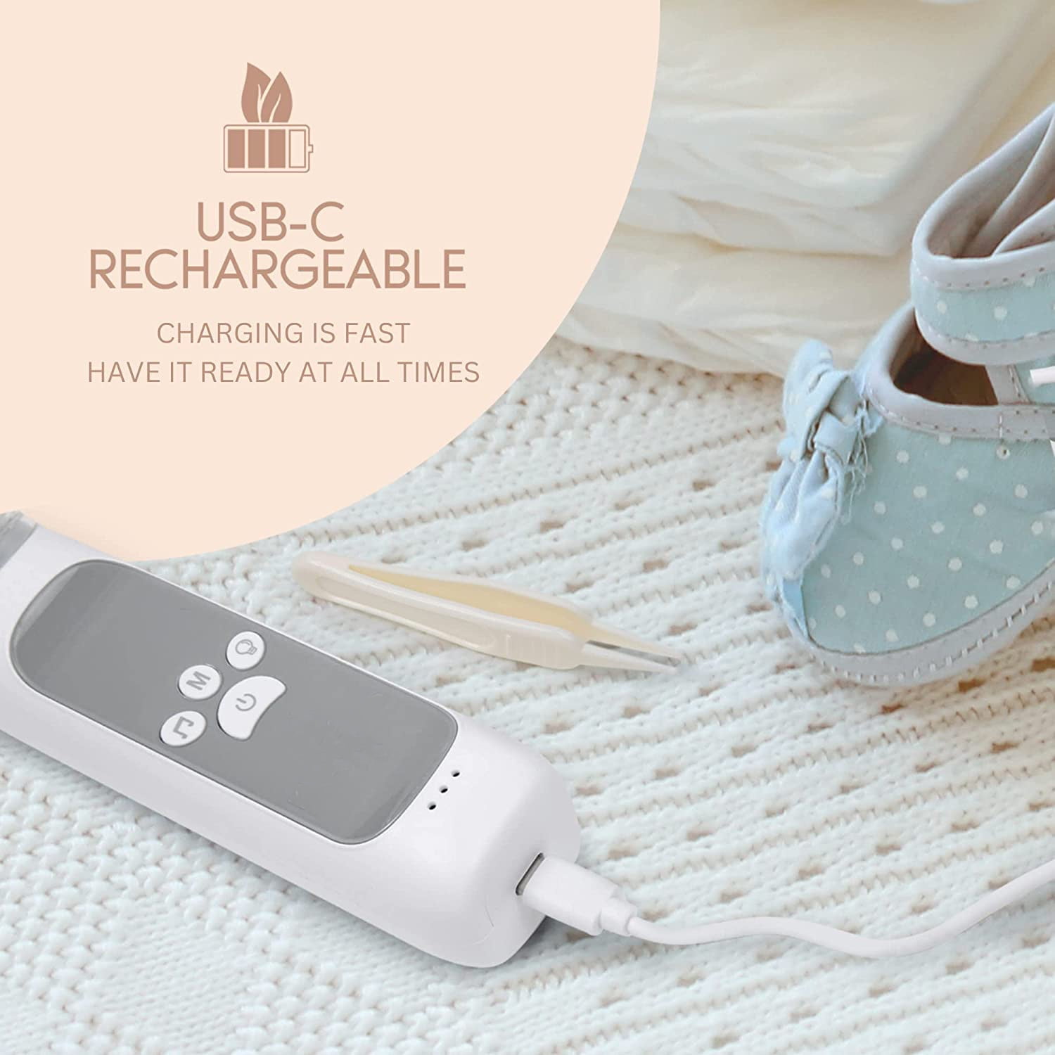 Kiddieware Electric Baby Nasal Aspirator - 3 Suction Levels, Music and Colorful Lights - 0-12yr