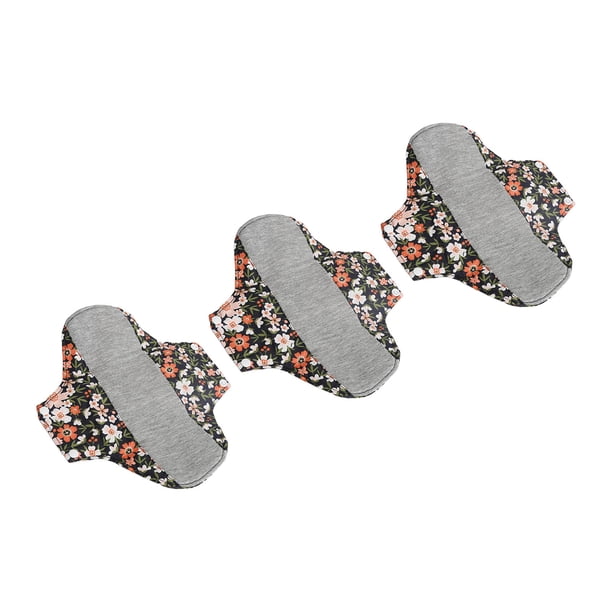 Almohadillas Menstruales De Tela Lavables, Almohadillas Menstruales Reutilizables Altamente Absorbentes De Fácil Limpieza, 3 Piezas Para Mujeres Para Uso Nocturno