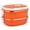 Orange, variant on Hecnuo,Rectangular Stainless Insulation Box,Hot Food Thermal Container,for Storing Hot Food and Keeping It Warm Using A Rectangular Stainless Steel Insulated Lunch Box Container.