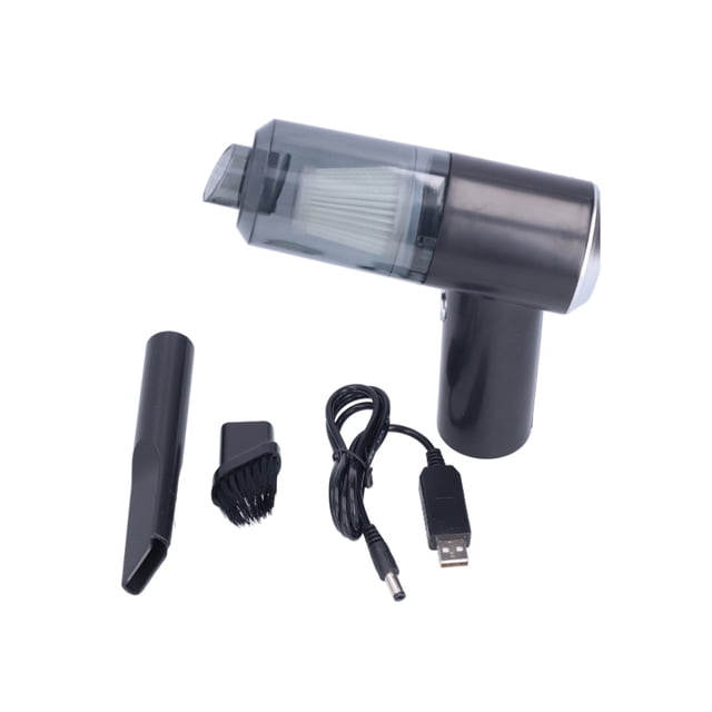 Bearachild Herramienta de limpieza recargable portátil de carga Mini USB portátil para dormitorio de apartamento de vacío de velocidad rápida para coche Electrodomésticos Negro Bearachild HA074485-01
