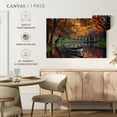 thumbnail image 5 of Elephant Stock Autumn Lake Boat Wall Art - Horizontal Canvas Wall Art - Living Room Wall Decor - Nature Canvas - Orange And Green Decor - 12" x 8", 5 of 8
