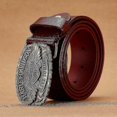 thumbnail image 3 of Men's Belt Cowhide Hip-hop Style Foreign Trade Motorcycle Belt, 3 of 5