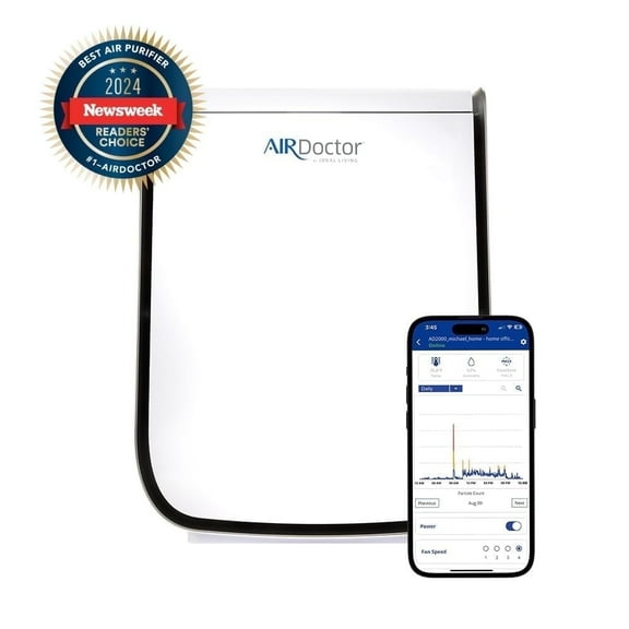 AIRDOCTOR 2000i SMART Air Purifiers for Small Rooms & Medium/Small Bedrooms, 3 Stage Filtration with Pre-Filter, UltraHEPA, Carbon/VOC