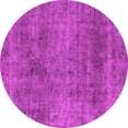 thumbnail image 1 of Ahgly Company Indoor Round Abstract Pink Modern Area Rugs, 8' Round, 1 of 4