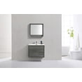 thumbnail image 3 of KubeBath DeLusso 30" Ocean Gray Wall Mount Modern Bathroom Vanity, 3 of 5