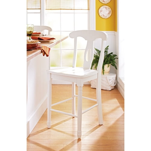 Better Homes and Gardens European Counter Stool 24", White Finish