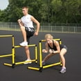 thumbnail image 2 of Prism Fitness 12 Inches Tall Smart Fixed-Height Track Workout Hurdles, Set of 6, 2 of 5