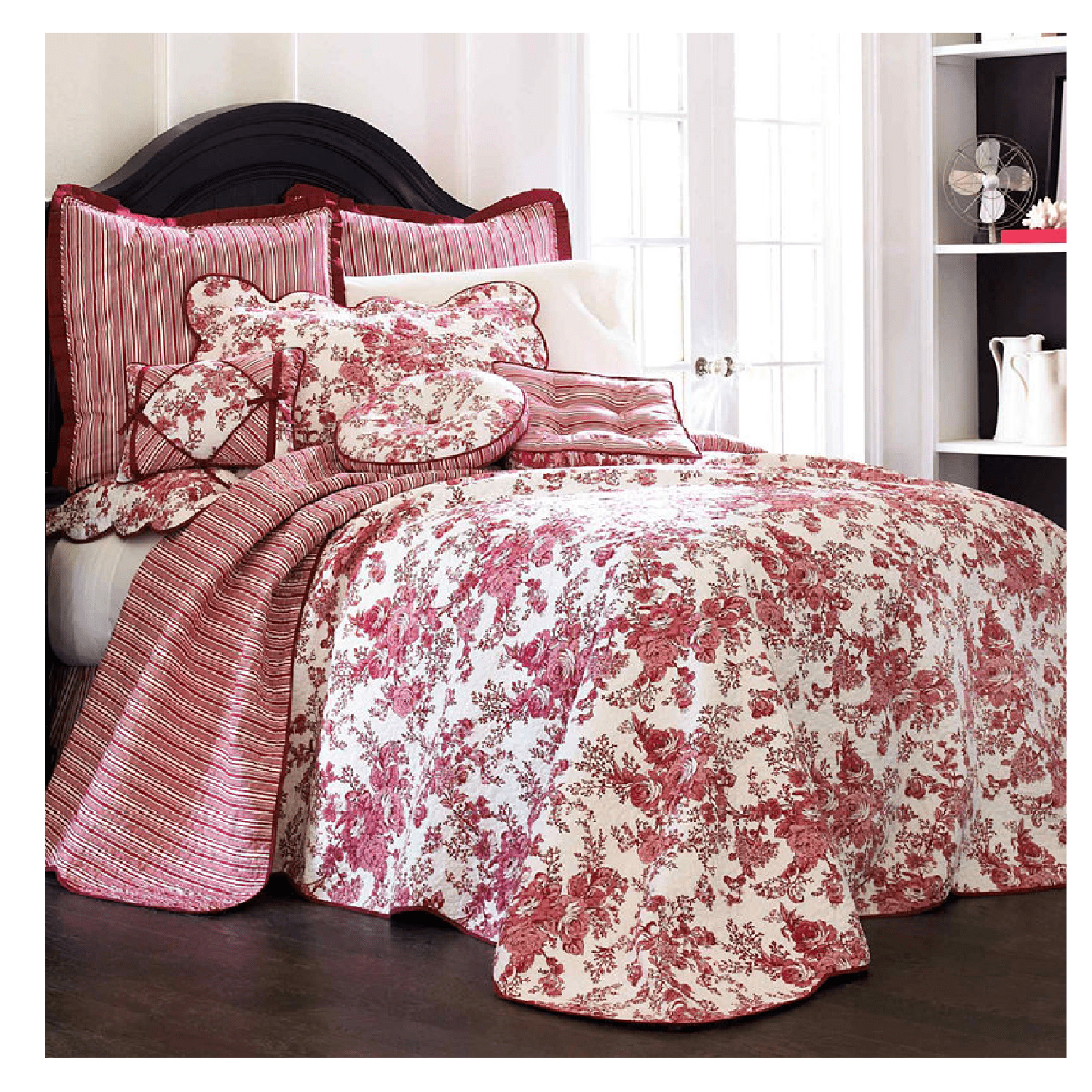 Laurel Manor Full Bedspread Toile Garden Bedspread Full
