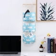 thumbnail image 6 of Multifunctional Hanging Fabric Storage Organizer with 3 Pockets for Door Wall Bedroom Office Bathroom Kitchen, 6 of 6