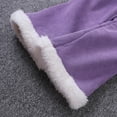 thumbnail image 6 of Tfken Pants For Girls Toddler Fleece Elastic Waist Flare-Leg Casual Warm Purple Trousers Size 7-8 Years, 6 of 6
