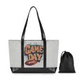 thumbnail image 7 of FORMRS Canvas Laptop Tote Bag for Women with 15.6" Computer Compartments Shoulder Handbag, Game Day, 7 of 7