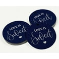 thumbnail image 3 of Inkdotpot 100 Pack Real Silver Foil Paper Tag Love Is Sweet Wedding Favor Hang Tag, 3 of 6