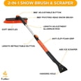 thumbnail image 4 of Cepillo para nieve y raspador de hielo EcoNour 36 extensible 3 en 1, 4 of 9