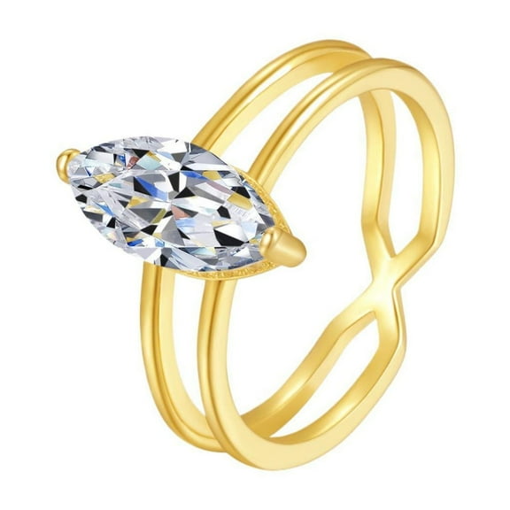 Exquisite 2 Carat Lab Created Moissanite Rings Women Marquise Cut D Color VVS1 925 Sterling Silver Diamond Engagement Rings Ideal Choice for Couple Parties Date Travel