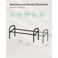 thumbnail image 7 of SONGMICS Expandable 1-Tier Shoe Rack Shelf - Adjustable Shoe Organizer for 10 Pairs of Shoes - Metal Free Standing Shoe Rack for Closet, Entryway - Easy Assembly, Ink Black, 7 of 7