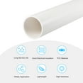 thumbnail image 3 of Uxcell Rigid Round Pipes High Impact for Water Pipe Crafts Cable Sleeve White 45.2mmx50mm, 3 of 6