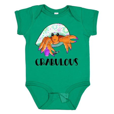 

Inktastic Crabulous Cute Hermit Crab with Purple Nail Polish Gift Baby Boy or Baby Girl Bodysuit