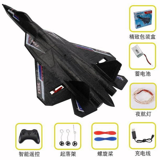 New Rc Plane SU 57 Radio Controlled Airplane with Light Fixed Wing Hand  Throwing Foam Electric Remote Control Plane