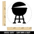 thumbnail image 2 of BBQ Barbecue Grill Self-Inking Rubber Stamp Ink Stamper - Yellow Ink - Small 3/4 Inch, 2 of 7